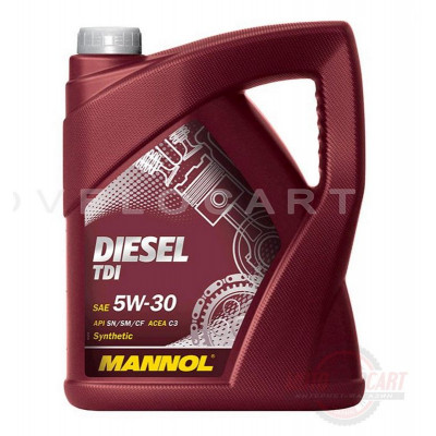Масло автомобильное, 5л (SAE 5W-30, Diesel TDI 5W-30 API SN/SM/CF) MANNOL, шт Масло автомобильное, 5л (SAE 5W-30, Diesel TDI 5W-30 API SN/SM/CF) MANNOL, шт