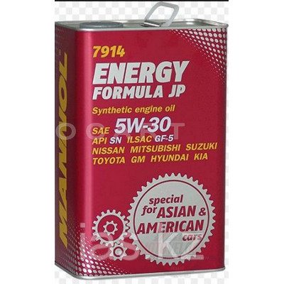 Масло   автомобильное, 1л   ж/б   (SAE 5W-30, синтетика, Energy Formula JP API SL)   MANNOL, шт