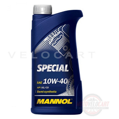 Масло 4T, 1л (SAE 10W-40, полусинтетика, Special API SG/CD) MANNOL, шт Масло 4T, 1л (SAE 10W-40, полусинтетика, Special API SG/CD) MANNOL, шт