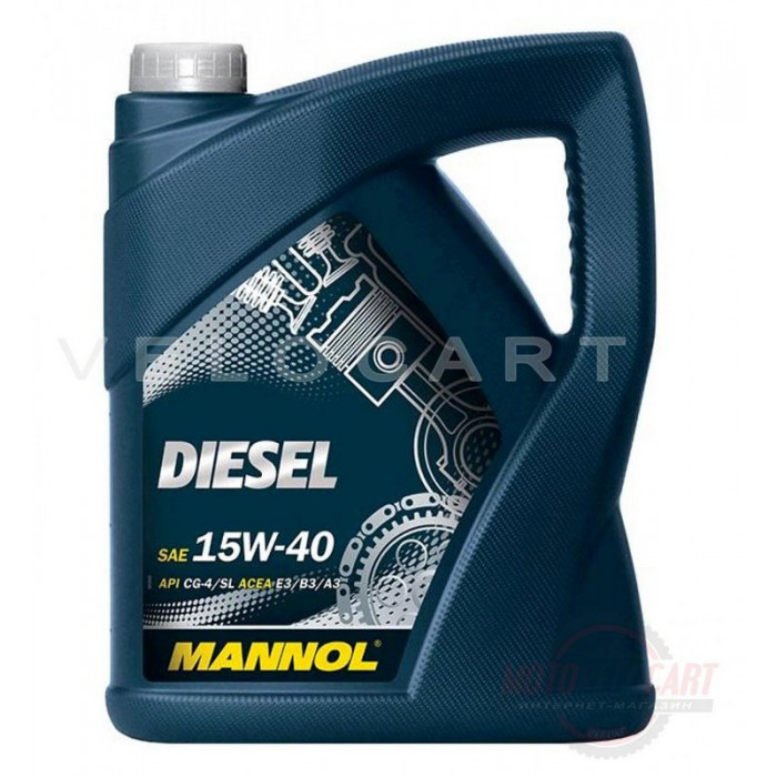 Масло   автомобильное, 5л   (SAE 15W-40, минеральное, Diesel API CG-4/CF-4/CF/SL)   MANNOL, шт