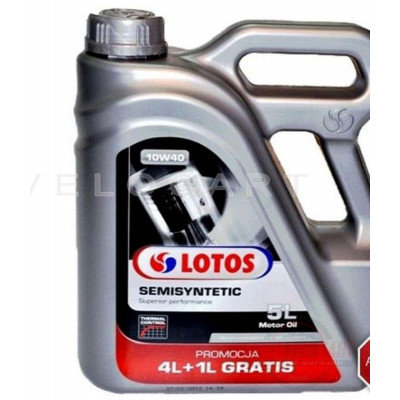 Масло автомобильное, 5л (SAE 10W-40, полусинтетика, MOTOR SEMISYNTETIC SL/CF) LOTOS (#GPL), шт Масло автомобильное, 5л (SAE 10W-40, полусинтетика, MOTOR SEMISYNTETIC SL/CF) LOTOS (#GPL), шт