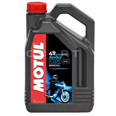Масло   4T, 4л   (минеральное, 20W-50, 3000, API SG)   MOTUL   (#107319), шт