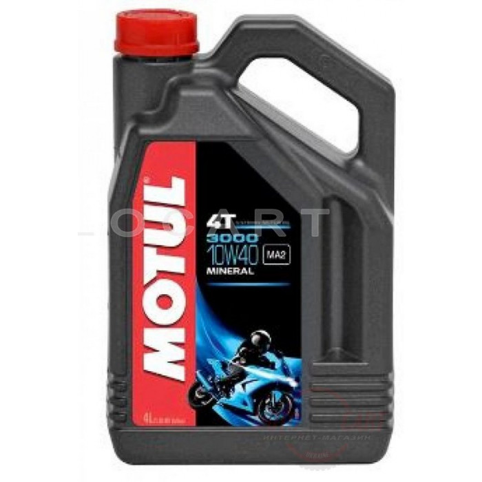 Масло   4T, 4л   (минеральное, 10W-40, 3000, API SG)   MOTUL   (#107693), шт