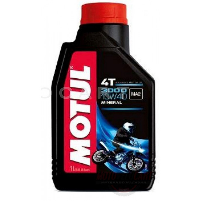 Масло   4T, 1л   (минеральное, 10W-40, 3000, API SG)   MOTUL   (#107672), шт
