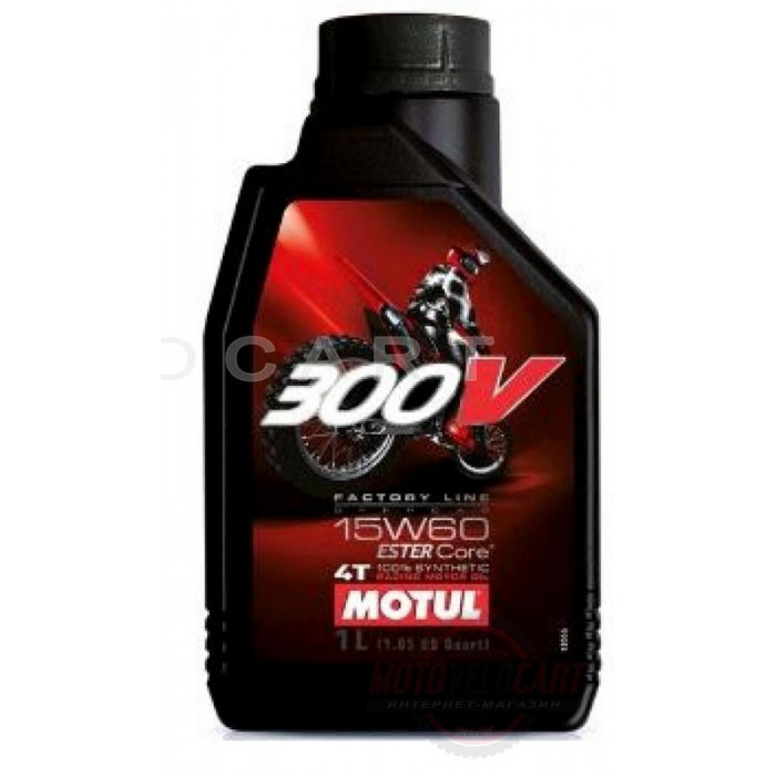 Масло   4T, 1л   (синтетика, 15W-60, 300V, FACTORY LINE OFF ROAD)   MOTUL   (#104137), шт