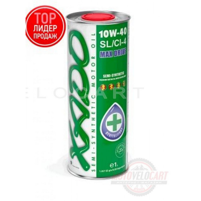 Масло автомобильное 1л   (полусинтетика, 10W-40SL/SI-4, Atomic Oil, MAX Drive)   (24109)   ХАДО, шт