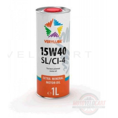 Масло   4T, 1л   (минеральное, 15W-40 SL/CI-4)   VERYLUBE  (20155)   (#ХАДО), шт