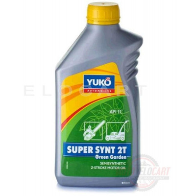 Масло   2T, 1л   (полусинтетика, SUPER SYNT 2T Green Garden, JASO, ISO-L-EGC, API TC)   YUKO   (#GRS), шт