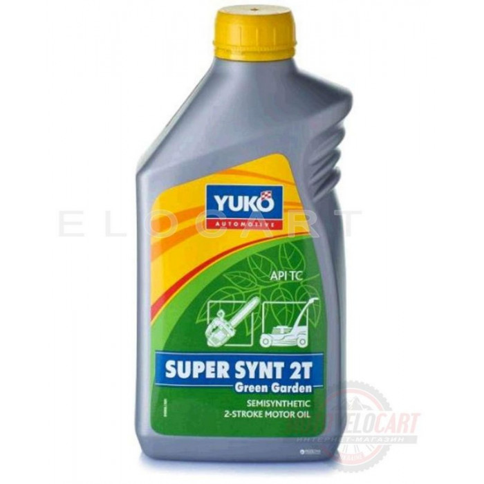 Масло   2T, 1л   (полусинтетика, SUPER SYNT 2T Green Garden, JASO, ISO-L-EGC, API TC)   YUKO   (#GRS), шт