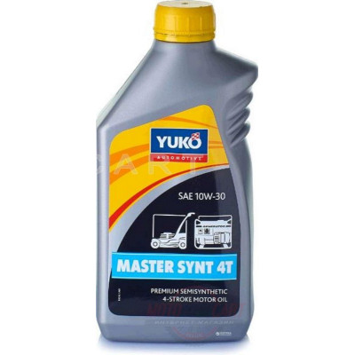 Масло   4T, 1л   (10W30, полусинтетика, для садовой техники, MASTER SYNT)   YUKO   (#GRS), шт