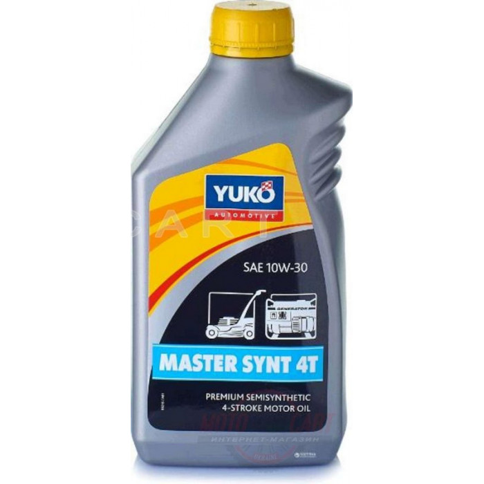 Масло   4T, 1л   (10W30, полусинтетика, для садовой техники, MASTER SYNT)   YUKO   (#GRS), шт