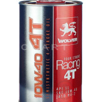 Масло   4T, 1л   (полусинтетика, 10W 40, Four Stroke Racing)   WOLVER   (#GRS), шт