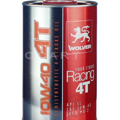 Масло   4T, 1л   (полусинтетика, 10W 40, Four Stroke Racing)   WOLVER   (#GRS), шт