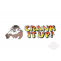 Наклейка   декор   CRANK IT UP!   (28x8см)   (#3529)