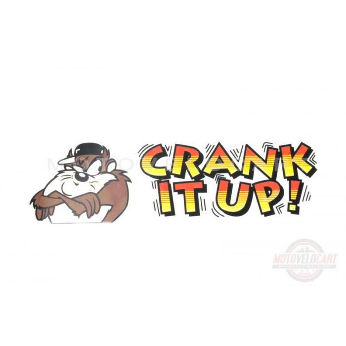 Наклейка   декор   CRANK IT UP!   (28x8см)   (#3529)