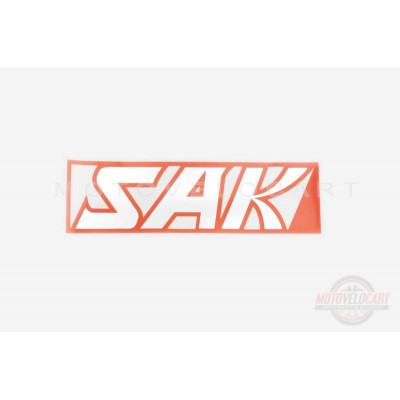 Наклейка логотип "SAK" (16х5см, черная) (#6873) Наклейка логотип "SAK" (16х5см, черная) (#6873)