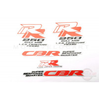 Наклейки (набор) Honda CBR250 (25х10см, 3шт) (#0912) Наклейки (набор) Honda CBR250 (25х10см, 3шт) (#0912)
