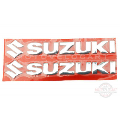 Наклейка буквы SUZUKI (20х6см, 2шт, хром) (#4752) Наклейка буквы SUZUKI (20х6см, 2шт, хром) (#4752)