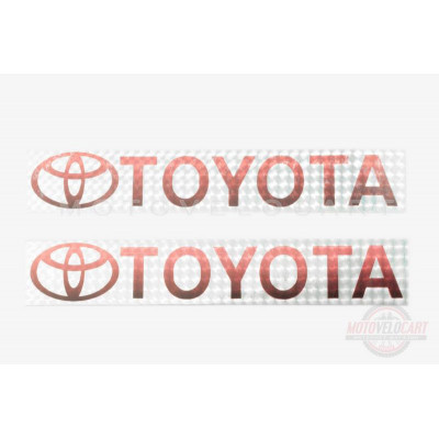Наклейка   логотип   TOYOTA   (20х4см)   (#7035)