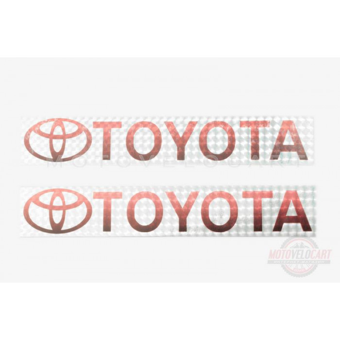 Наклейка   логотип   TOYOTA   (20х4см)   (#7035)