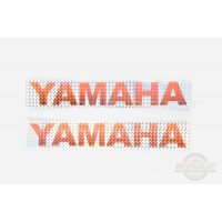 Наклейки (набор)   YAMAHA   (30х5см, красные)   (#6998C)