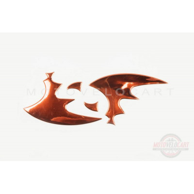 Наклейка   шильдик   WING   (16x6см, красная)   (#4731A)
