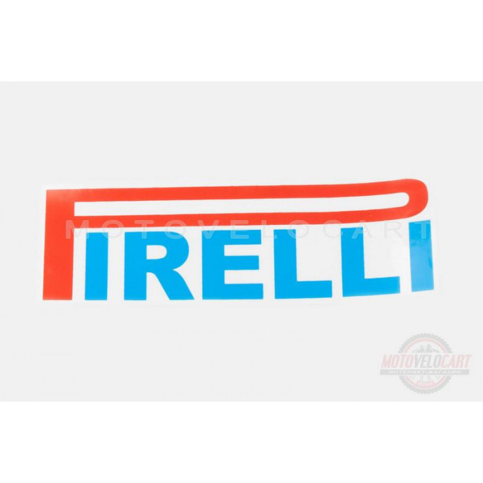 Наклейка   логотип   PIRELLI   (23x7см, желтая)   (#0336)