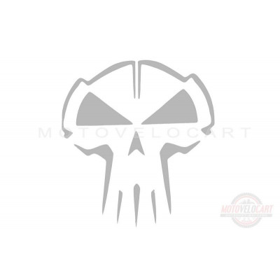 Наклейка декор SKULL (10x10см, серая) (#HQ5G) Наклейка декор SKULL (10x10см, серая) (#HQ5G)