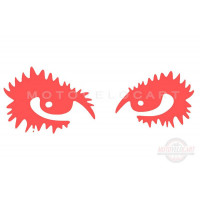 Наклейка   декор   EYES   (18х6см, красная)   (#HQ5)