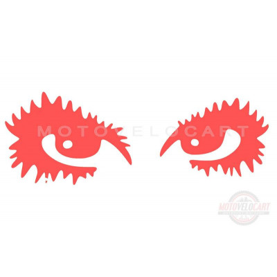 Наклейка декор EYES (18х6см, красная) (#HQ5) Наклейка декор EYES (18х6см, красная) (#HQ5)