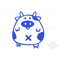 Наклейка декор PIG (синяя) (#HQ5) Наклейка декор PIG (синяя) (#HQ5)