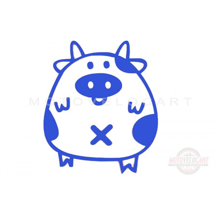 Наклейка   декор   PIG   (синяя)   (#HQ5)
