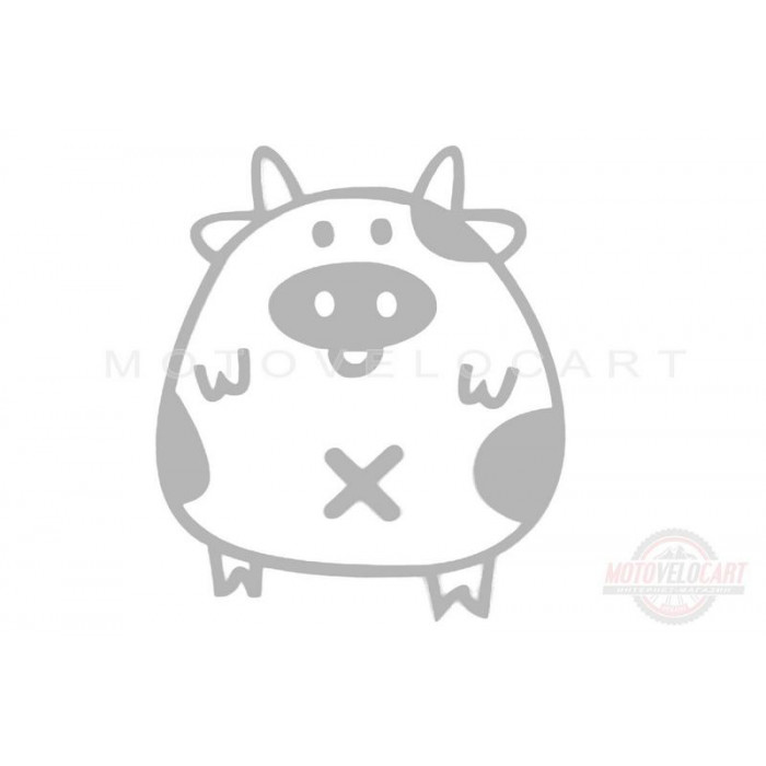 Наклейка   декор   PIG   (хром)   (#HQ5)