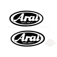 Наклейка логотип ARAI (9x4,5см, черная) (#1871) Наклейка логотип ARAI (9x4,5см, черная) (#1871)