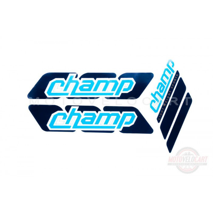 Наклейки (набор) "CHAMPION" (25х8см) (#0638)