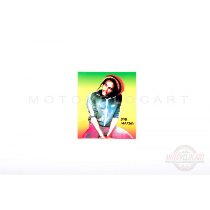 Наклейка   декор   BOB MARLEY   (9.5x10.5см)   (#3382), шт