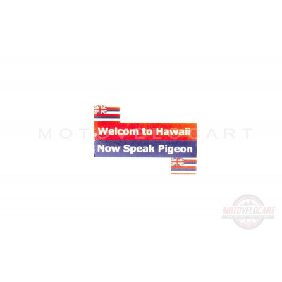 Наклейка на номер LOVE HAWAII (8x8см), шт Наклейка на номер LOVE HAWAII (8x8см), шт