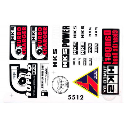 Наклейки (набор) "HKS" (22.5х33см) (#5512) Наклейки (набор) "HKS" (22.5х33см) (#5512)