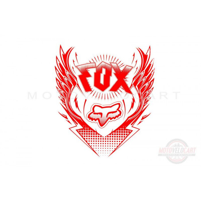 Наклейка логотип "FOX" (31x28см) (#5765)
