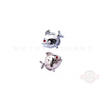 Наклейки (набор) шильдик (4х3.5см) (#4723) "FISH"