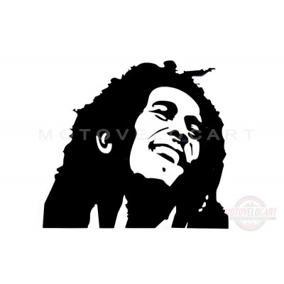 Наклейка декор "BOB MARLEY" (24x23см) (#HQ675) Наклейка декор "BOB MARLEY" (24x23см) (#HQ675)