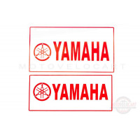 Наклейка декор "YAMAHA" (21x9.7см, белая) (#4299B) Наклейка декор "YAMAHA" (21x9.7см, белая) (#4299B)