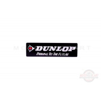 Наклейка шильдик "DUNLOP" (12х3см, хром) (#4501) Наклейка шильдик "DUNLOP" (12х3см, хром) (#4501)