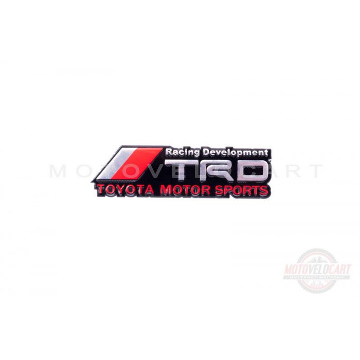 Наклейка шильдик "TRD" (11x3см) (#1670)