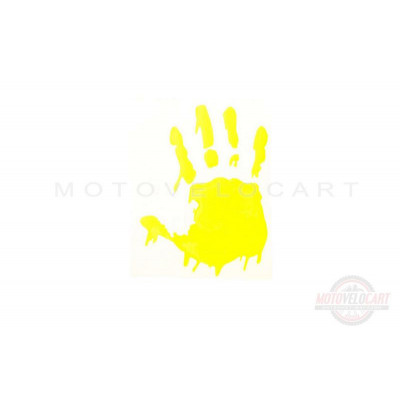 Наклейка декор "HAND" (9.5x12.5см) (#HQ677) Наклейка декор "HAND" (9.5x12.5см) (#HQ677)