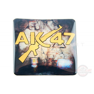 Наклейка логотип "AK47" (8x8см, силикон) (#SEA1) Наклейка логотип "AK47" (8x8см, силикон) (#SEA1)