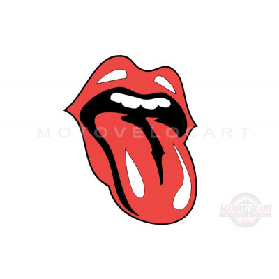 Наклейка декор "ROLLING STONES" (10х9см) (#SEA) Наклейка декор "ROLLING STONES" (10х9см) (#SEA)