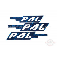 Наклейки (набор) "PAL" (45х23см, синие) (#0101)