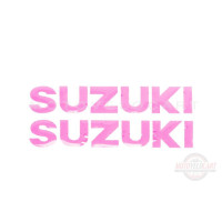 Наклейка   буквы   SUZUKI   (19х5см, 2шт, розовый)   (#HCT10001)