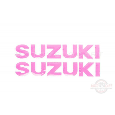 Наклейка буквы SUZUKI (19х5см, 2шт, розовый) (#HCT10001) Наклейка буквы SUZUKI (19х5см, 2шт, розовый) (#HCT10001)